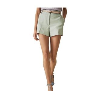 REISS - Lyla Twill Shorts - Aqua